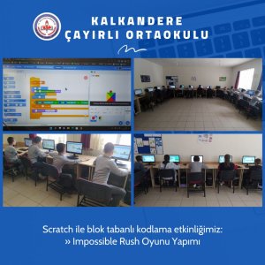 Kalkandere Çayırlı Ortaokulu Kodlama Çalışmaları 21 Nisan
