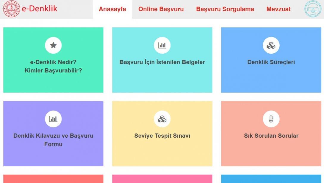 Denklik İşlemleri (E-Denklik Modülü)