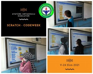 Kalkandere Atatürk Ortaokulu Codeweek kodlama haftasına scratch etkinliği yaparak katıldı.